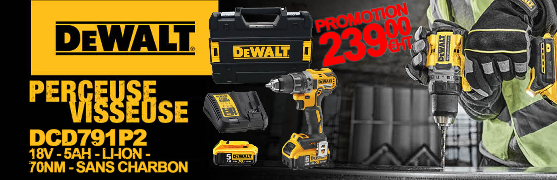 Promotion Perceuse DeWalt